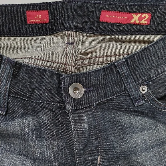 Express X2 Stella Full Leg Low Rise Jeans Size 8S - Picture 5 of 11